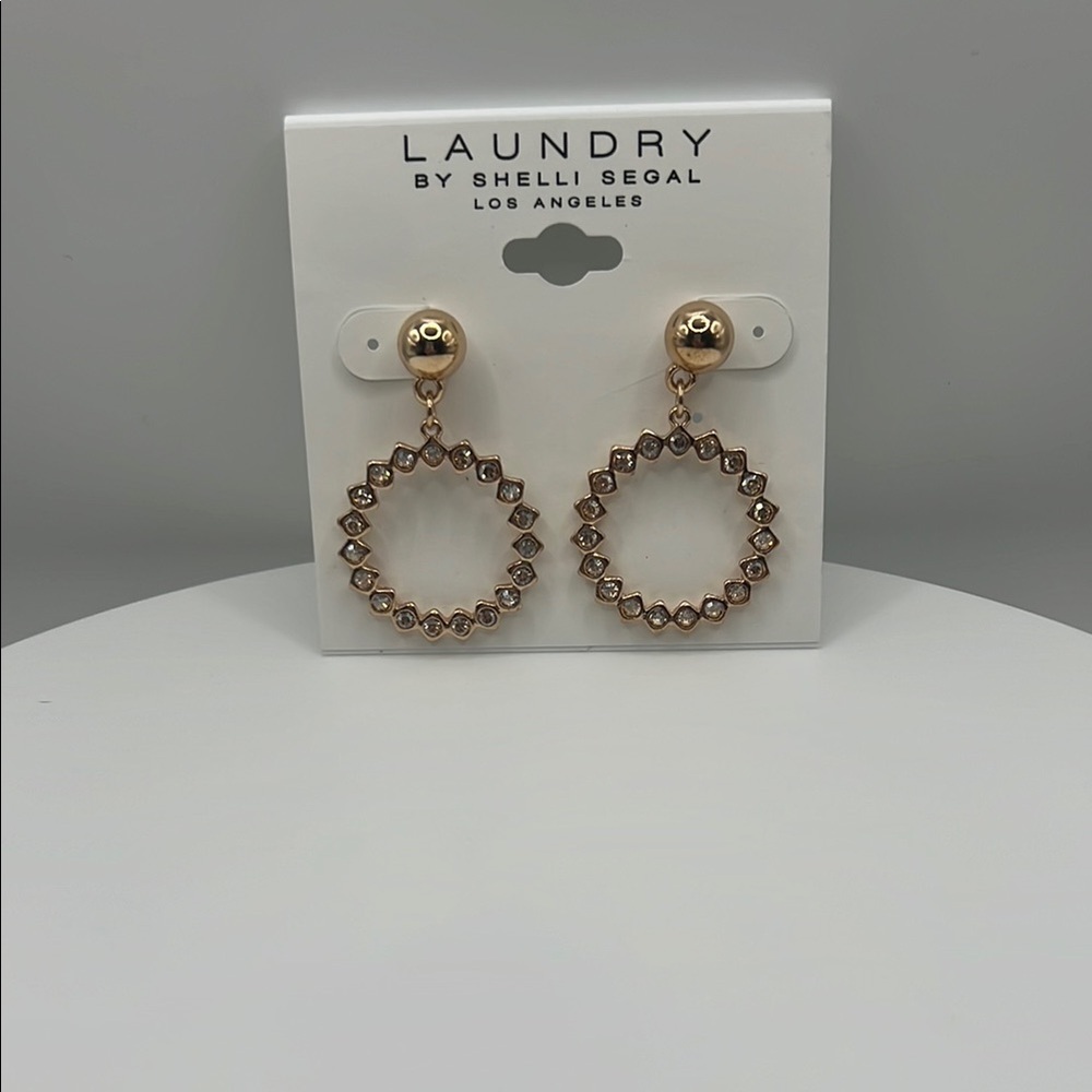 Laundry by Shelli Segal Gold Earrings